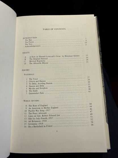 H.P. Lovecraft : A Winter Wish and Other Poems (2000 copies) First Edition 1977