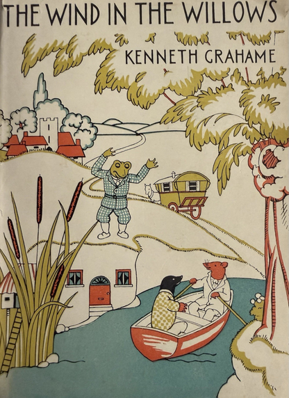 1933 The Wind in the Willows : Kenneth Grahame : Dust Jacker by Edith Morris