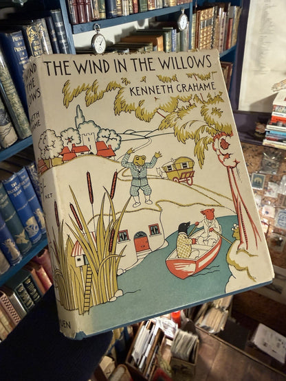 1933 The Wind in the Willows : Kenneth Grahame : Dust Jacker by Edith Morris