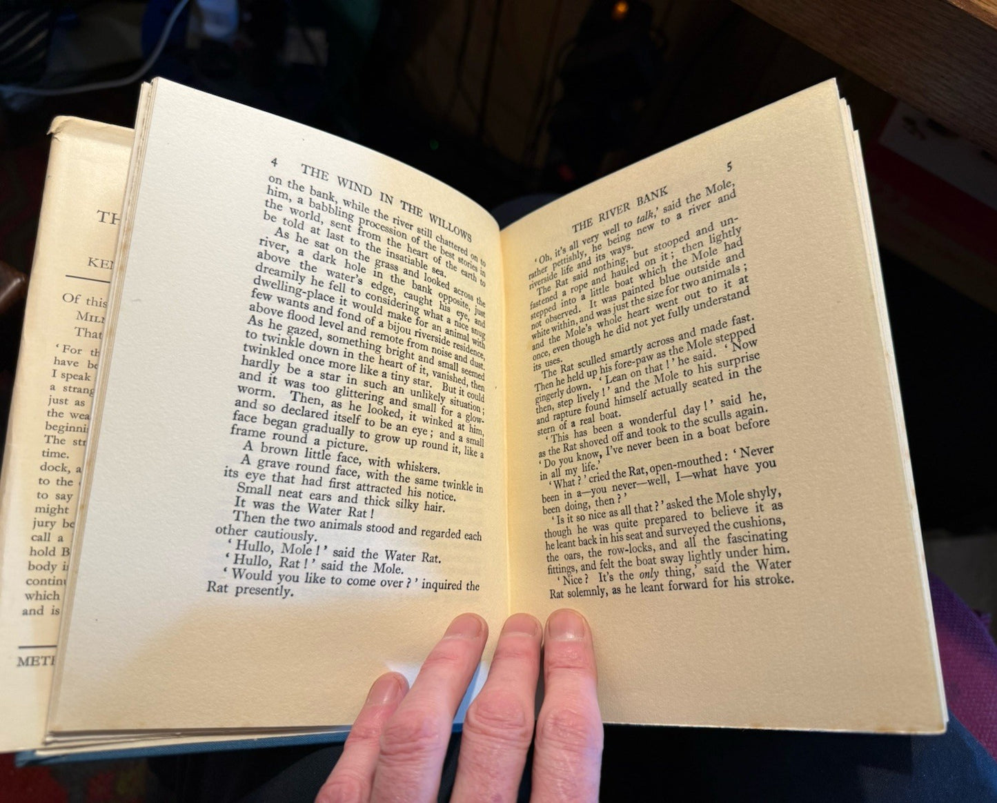 1933 The Wind in the Willows : Kenneth Grahame : Dust Jacker by Edith Morris