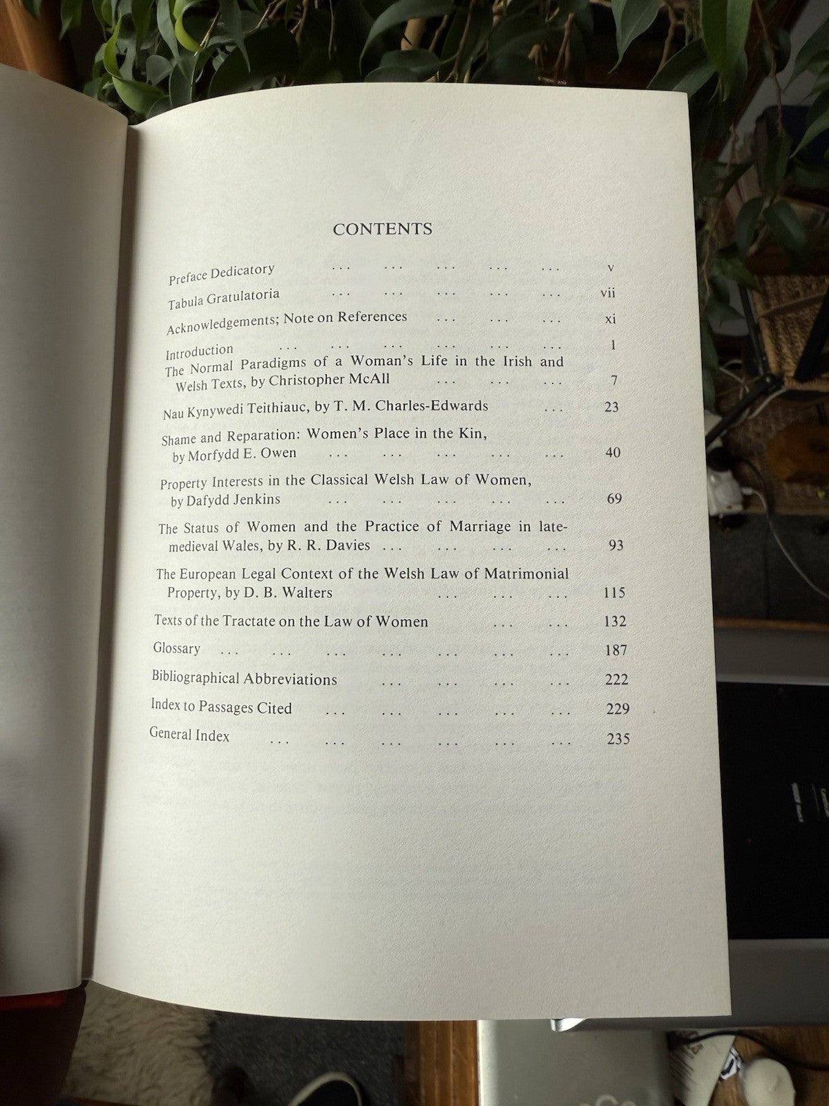 The Welsh Law of Women : Celtic Law Studies : Presented to Daniel A Binchy