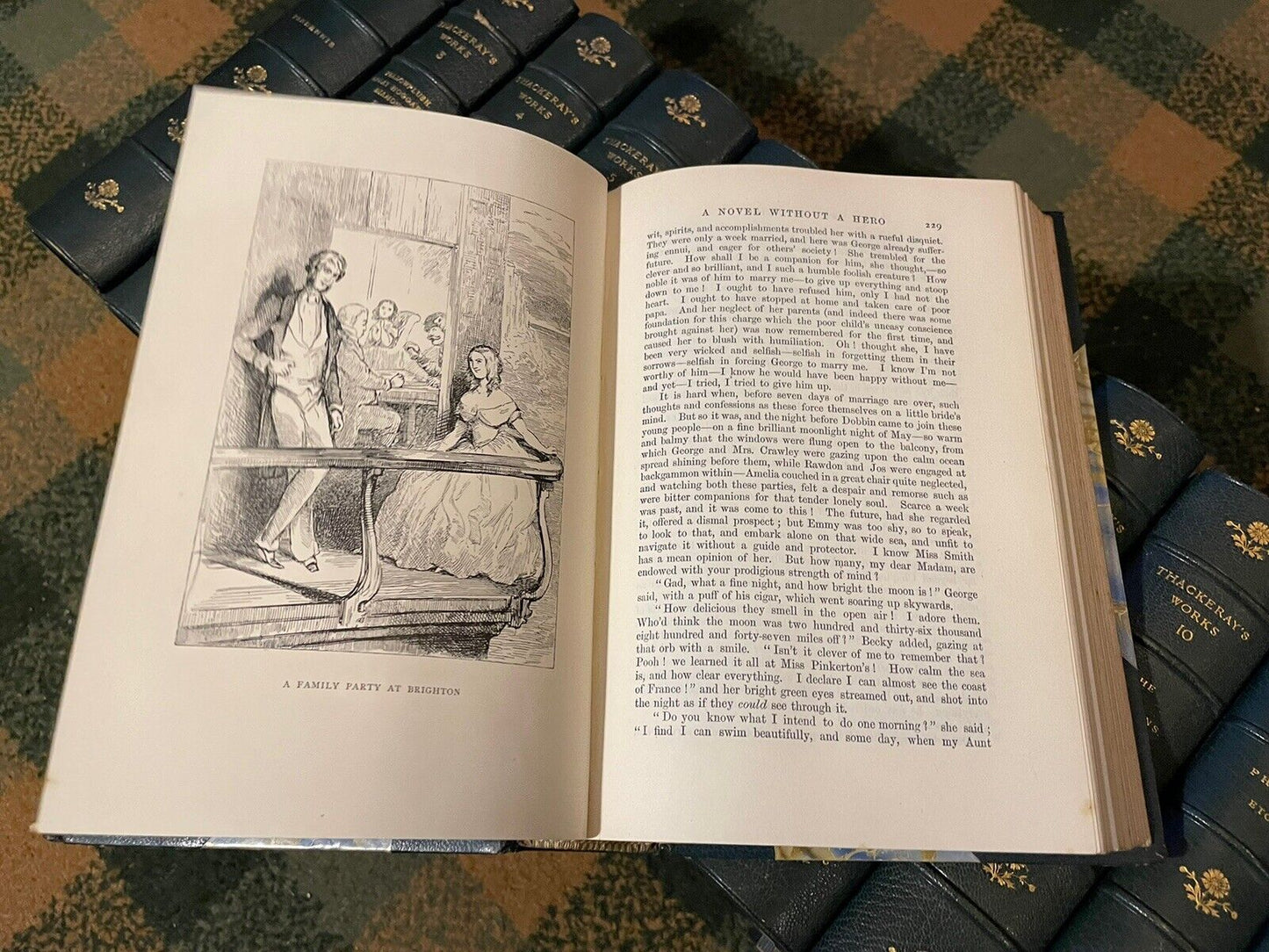 1898 The Works of William Makepeace Thackeray (13 Volumes) Oxford Bindings