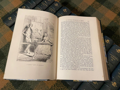 1898 The Works of William Makepeace Thackeray (13 Volumes) Oxford Bindings