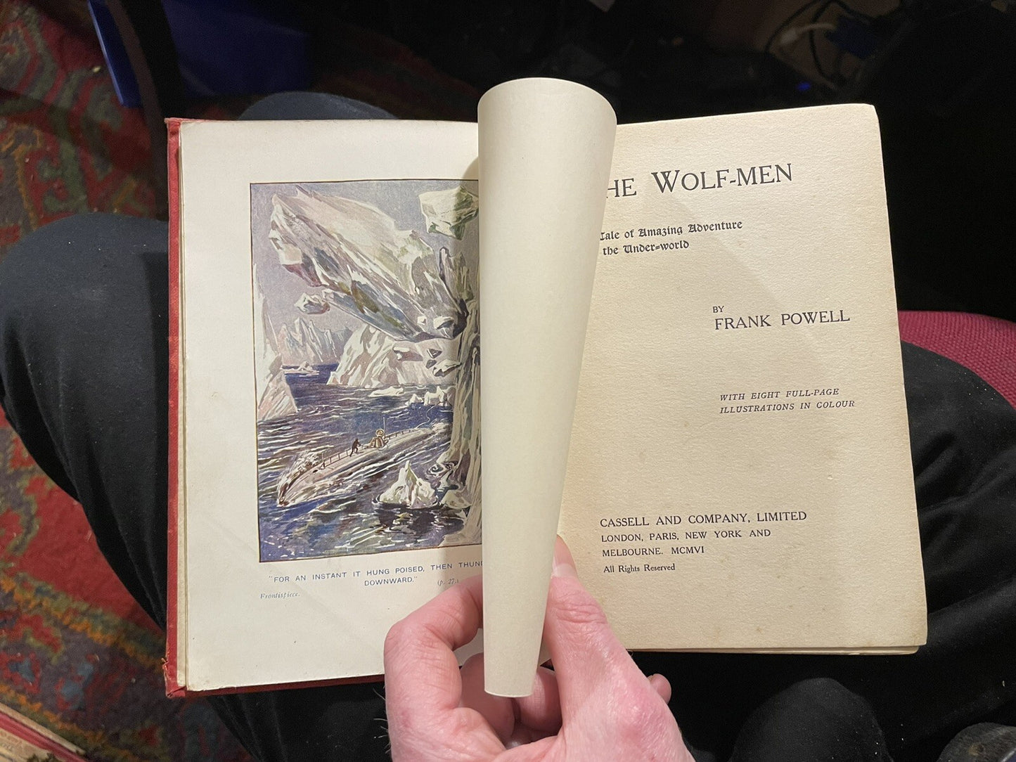 1906 The Wolf-Men : Frank Powell : Underground Werewolf-Like Race : Hollow Earth