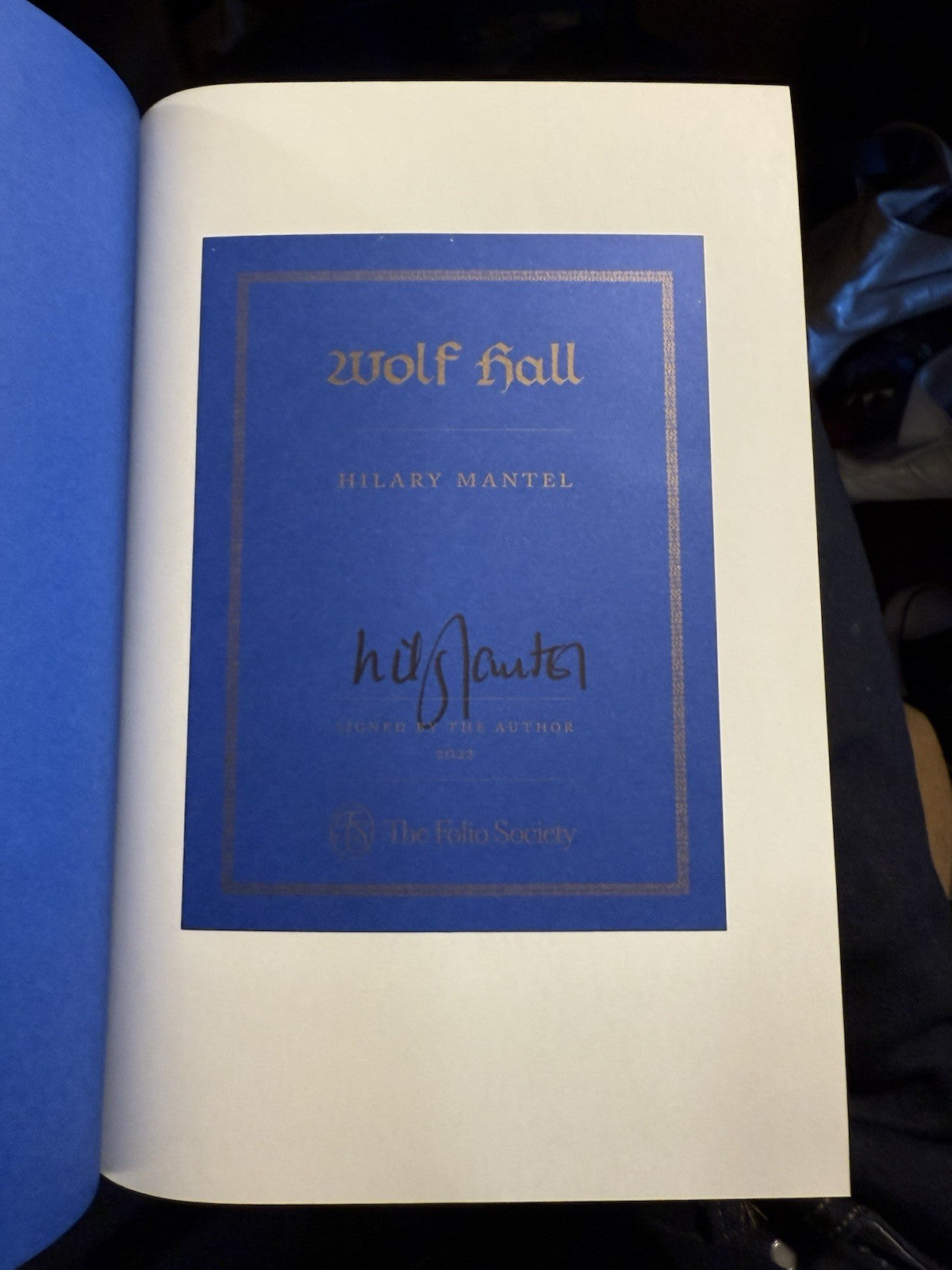 Wolf Hall : Hilary Mantel : 2022 Signed by Author : First Edition