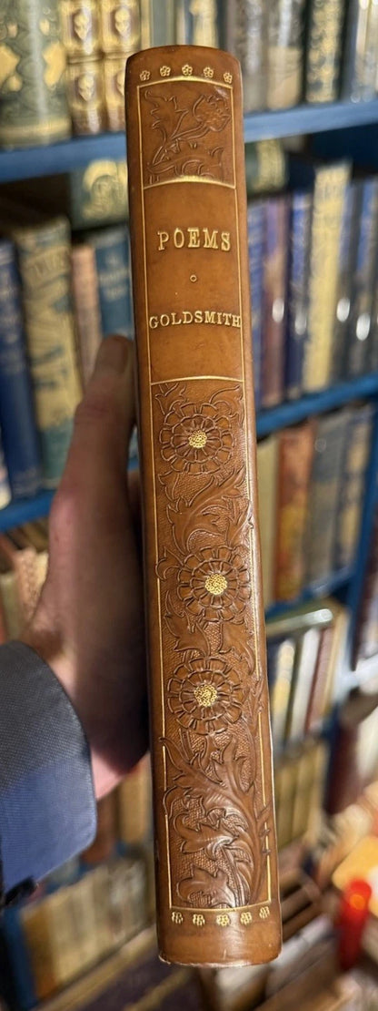 1845 Poetical Works of Oliver Goldsmith : Wood Engravings : Bespoke Binding