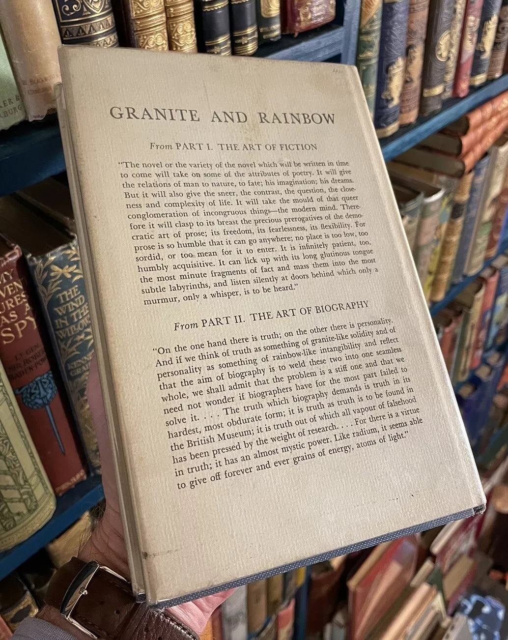 Virginia Woolf : Granite and Rainbow : 1st US Edition 1958 in Dust Jacke