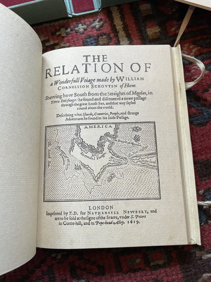 Francis Drake: The World Encompassed : Vellum Binding 1628 Facsimile