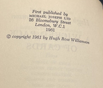 A Wicked Pack of Cards (Tarot Cards Detective Novel) Hugh Ross Williamson