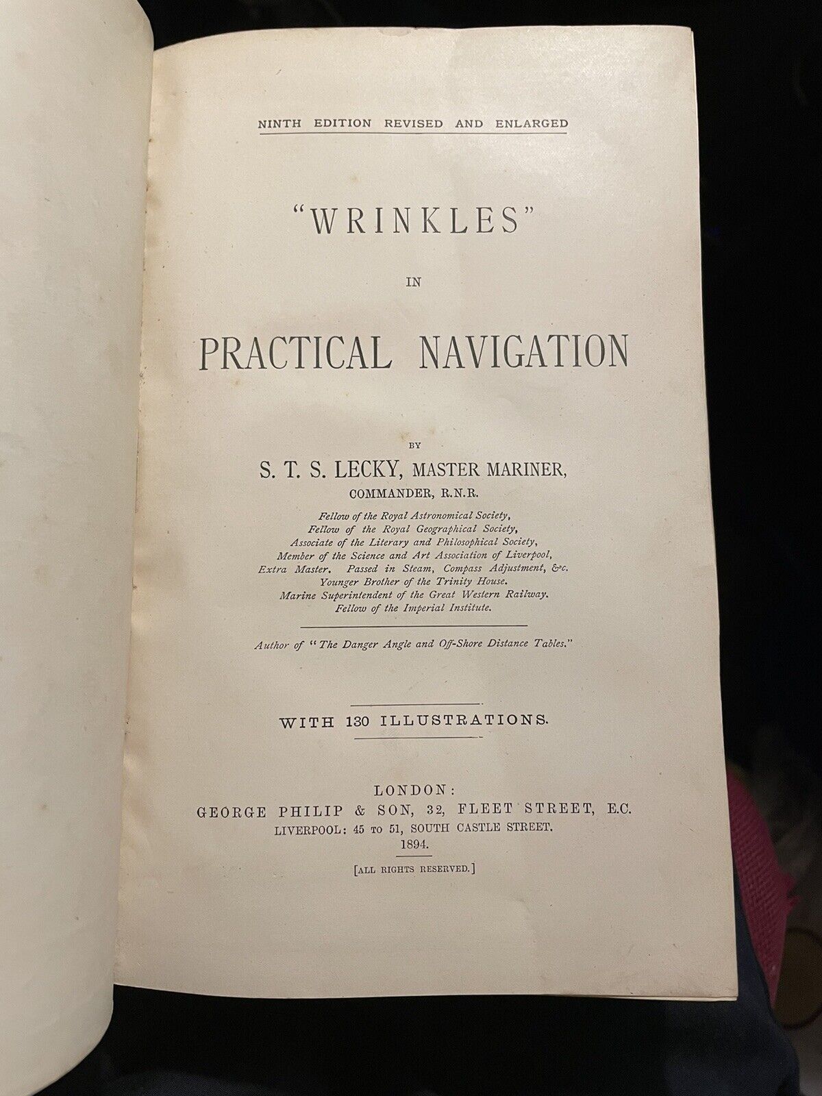 1894 Wrinkles in Practical Navigation : Nautical Maritime : Sailing