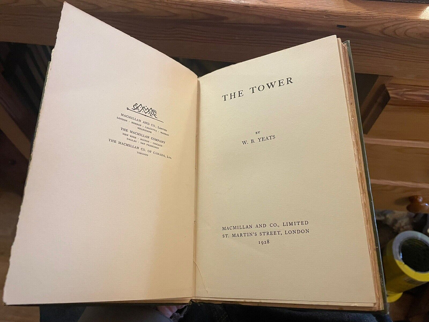 William B Yeats : The Tower : First UK Edition : Macmillan, London 1928