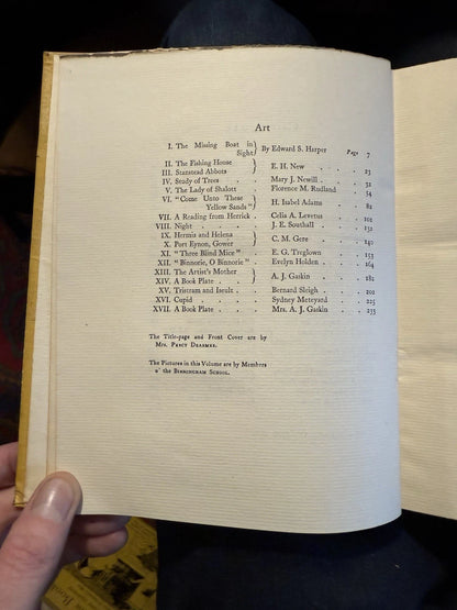 The Yellow Book (Volume IX) April 1896 Illustrated Quarterly : A. J. Gaskin
