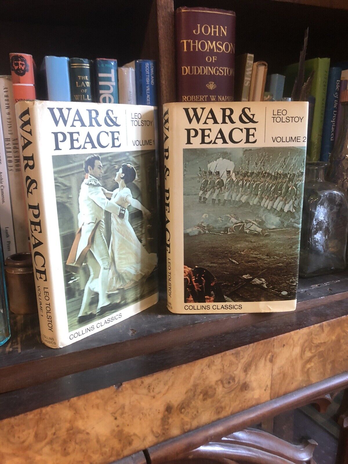 WAR AND PEACE Leo Tolstoy COLLINS CLASSICS (2 Volumes) 1972