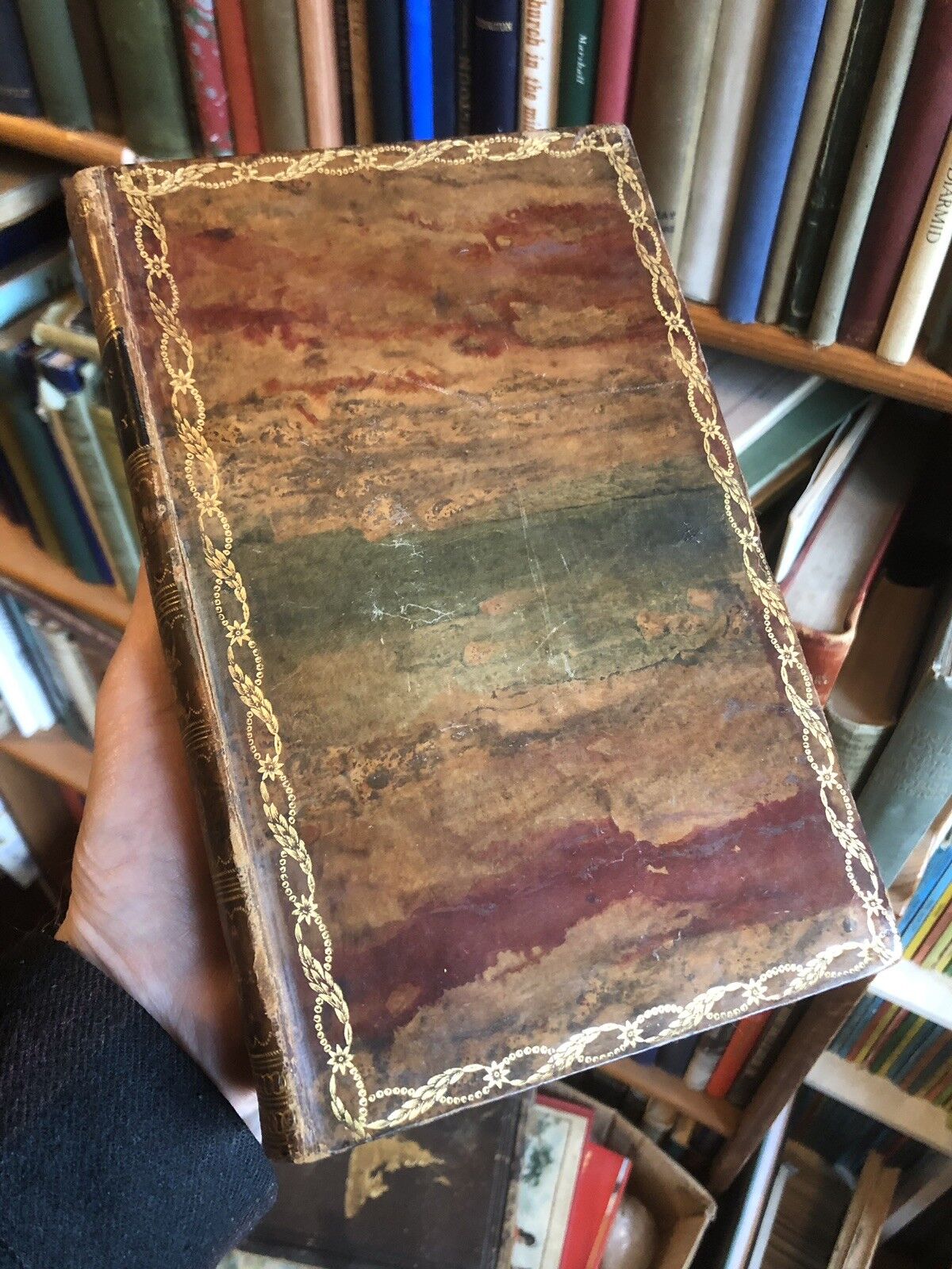 ROKEBY ; A POEM by SIR WALTER SCOTT - Fine Colour-Stained Calf Binding 1813