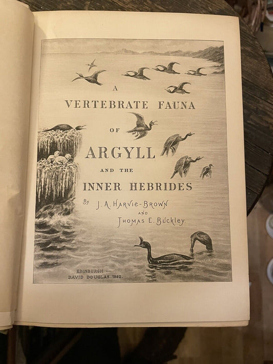 1892 Vertebrate Fauna of Argyll and the Inner Hebrides : Harvie-Brown & Buckley