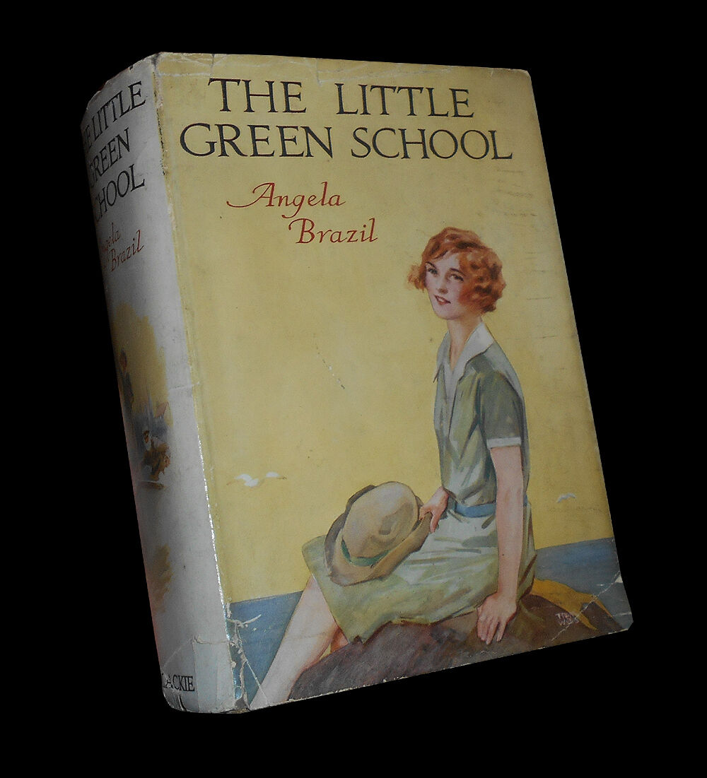 Angela Brazil - The Little Green School - 1st Edition in Scarce Dust Jacket 1931