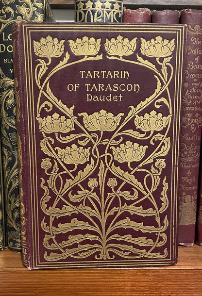 1895 Daudet's Tartarin of Tarascon : Art Nouveau Gilt Binding : Fine Binding