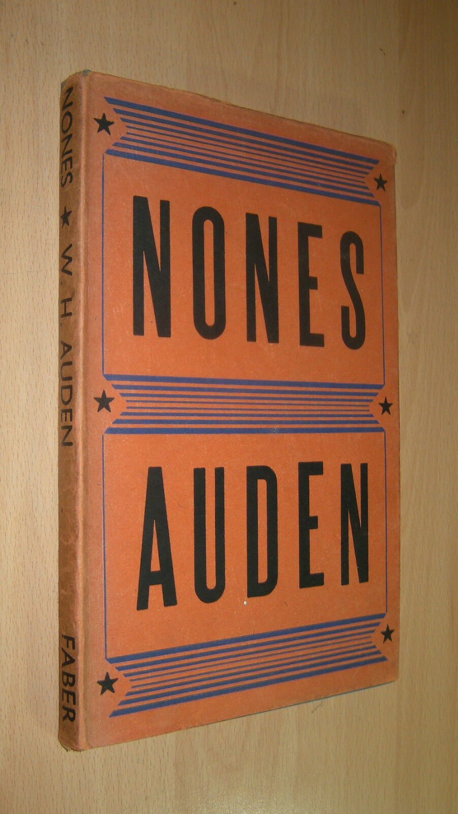 W. H. Auden - Nones  - Scarce First Edition 1952 / shorter poems 1946 - 1950