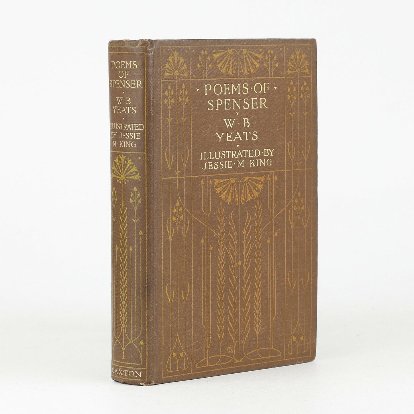 1907 : POEMS OF SPENSER Caxton JESSIE M. KING (8 Plates) Art Nouveau Covers VGC