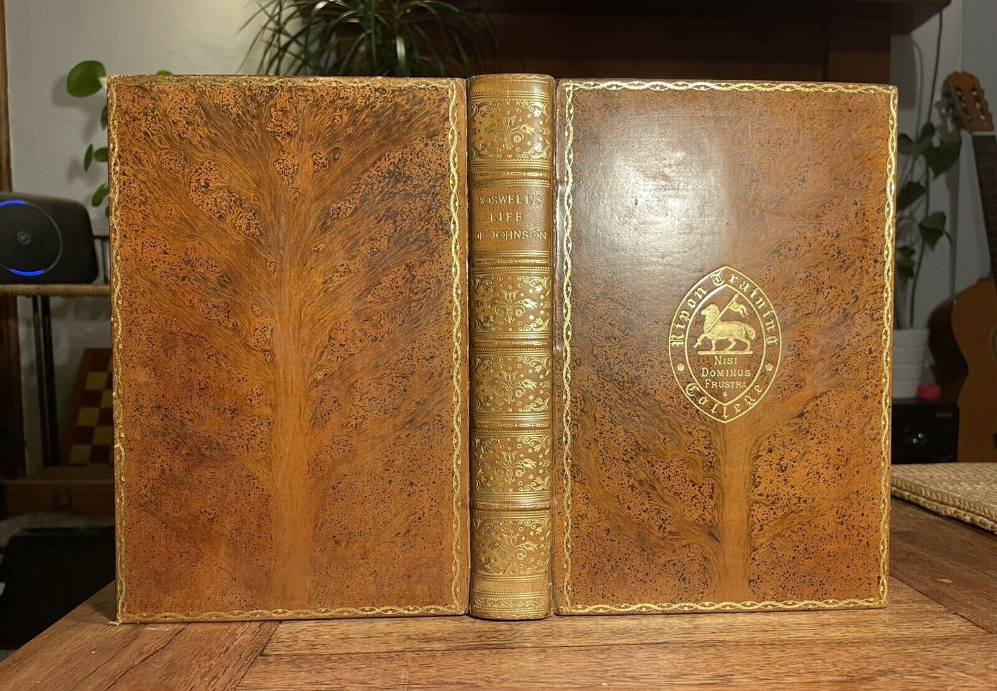 1897 Boswell's Life of Samuel Johnson : Tour to the Hebrides : Tree Calf Binding