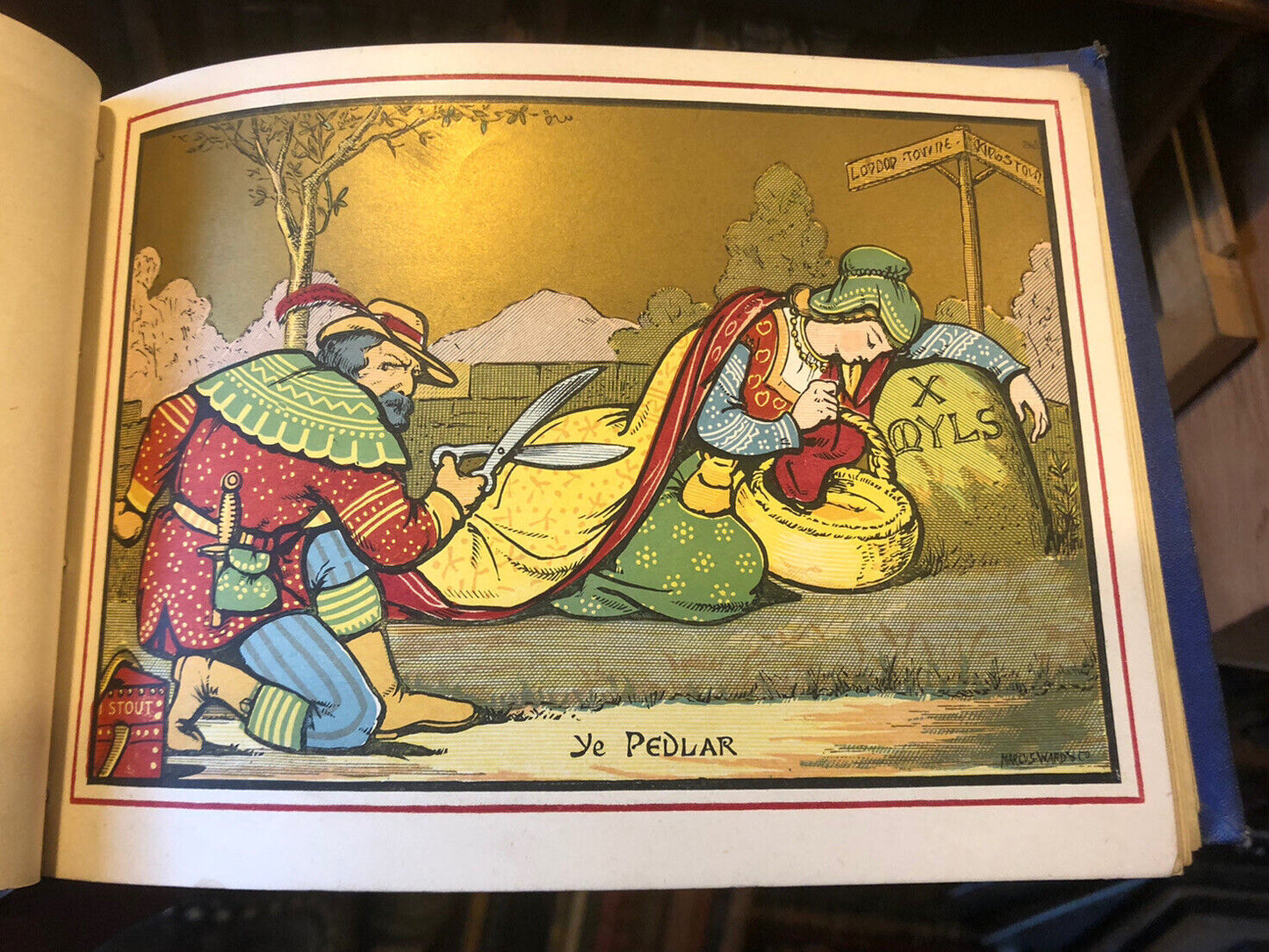 1872 The Royal Illuminated Book of Nursery Rhymes : Printed in Colours & Gold