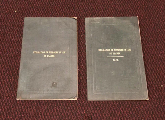 1905 Utilisation of Nitrogen in the Air by Plants (2 Vols) Agricultural Research