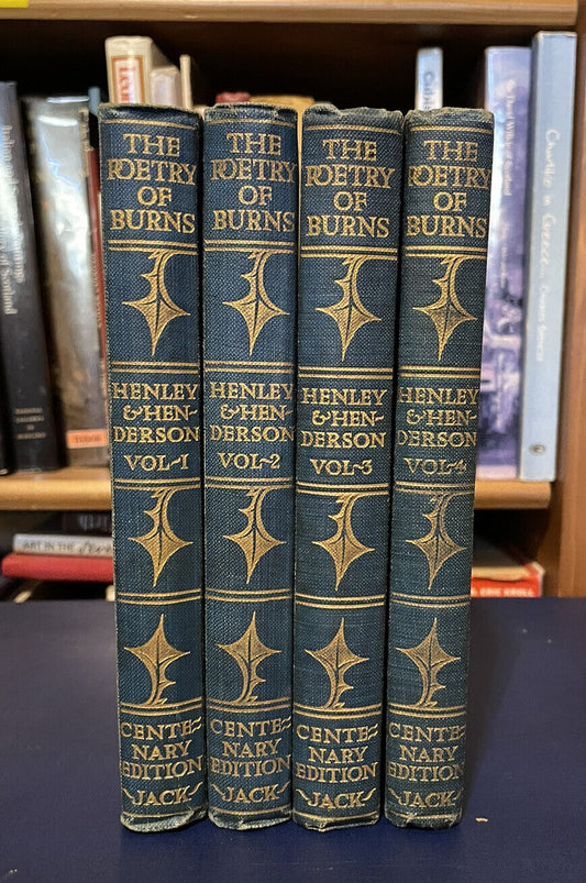 The Poetry of Robert Burns (4 Vols) Henley &amp; Henderson : Scottish Poems 1901