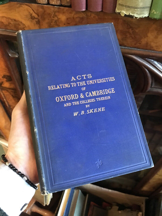1894 Handbook of Certain Acts Affecting the Universities of Oxford and Cambridge