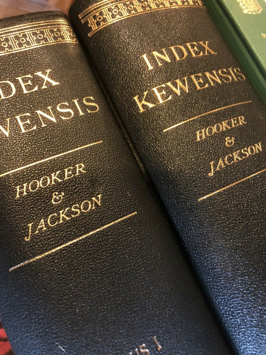 Index Kewensis : Species of Flowering Plants : Hooker & Jackson (14 Vols) Kew