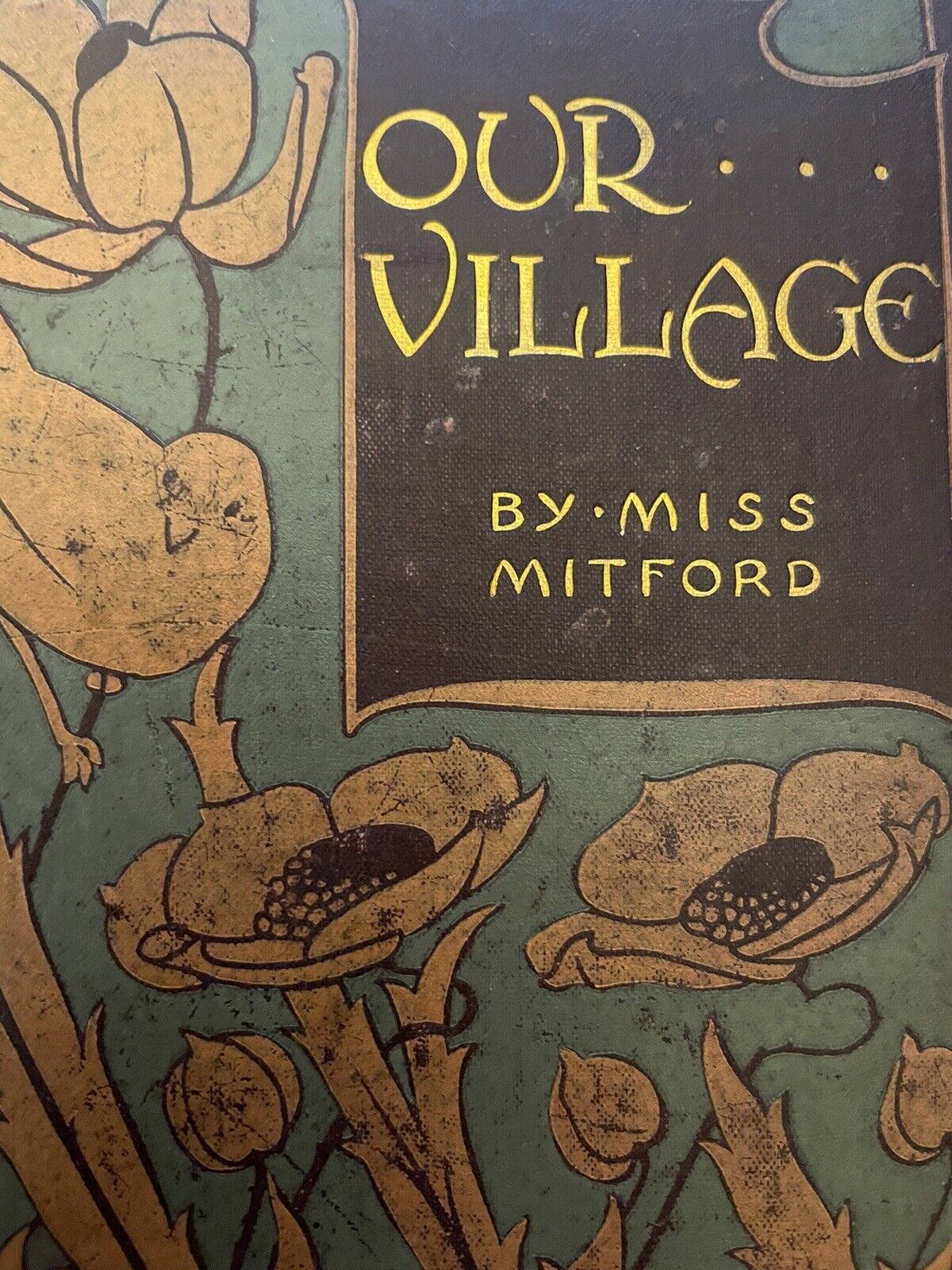 Our Village : Miss Mitford : Talwin Morris : Arts &amp; Crafts Binding 1899