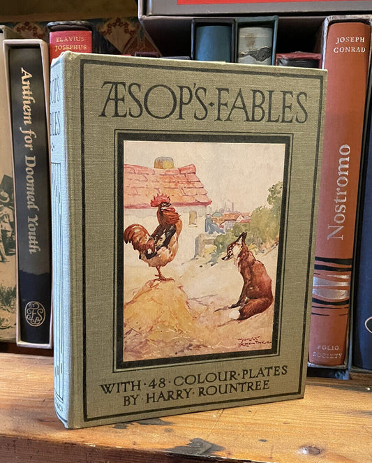 AESOP'S FABLES : 48 Colour Illustrations : HARRY ROUNTREE : Ward Lock c1920s