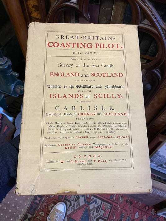 Great Britain's Coasting Pilot : Captain Greenville Collins : Sailing 1753