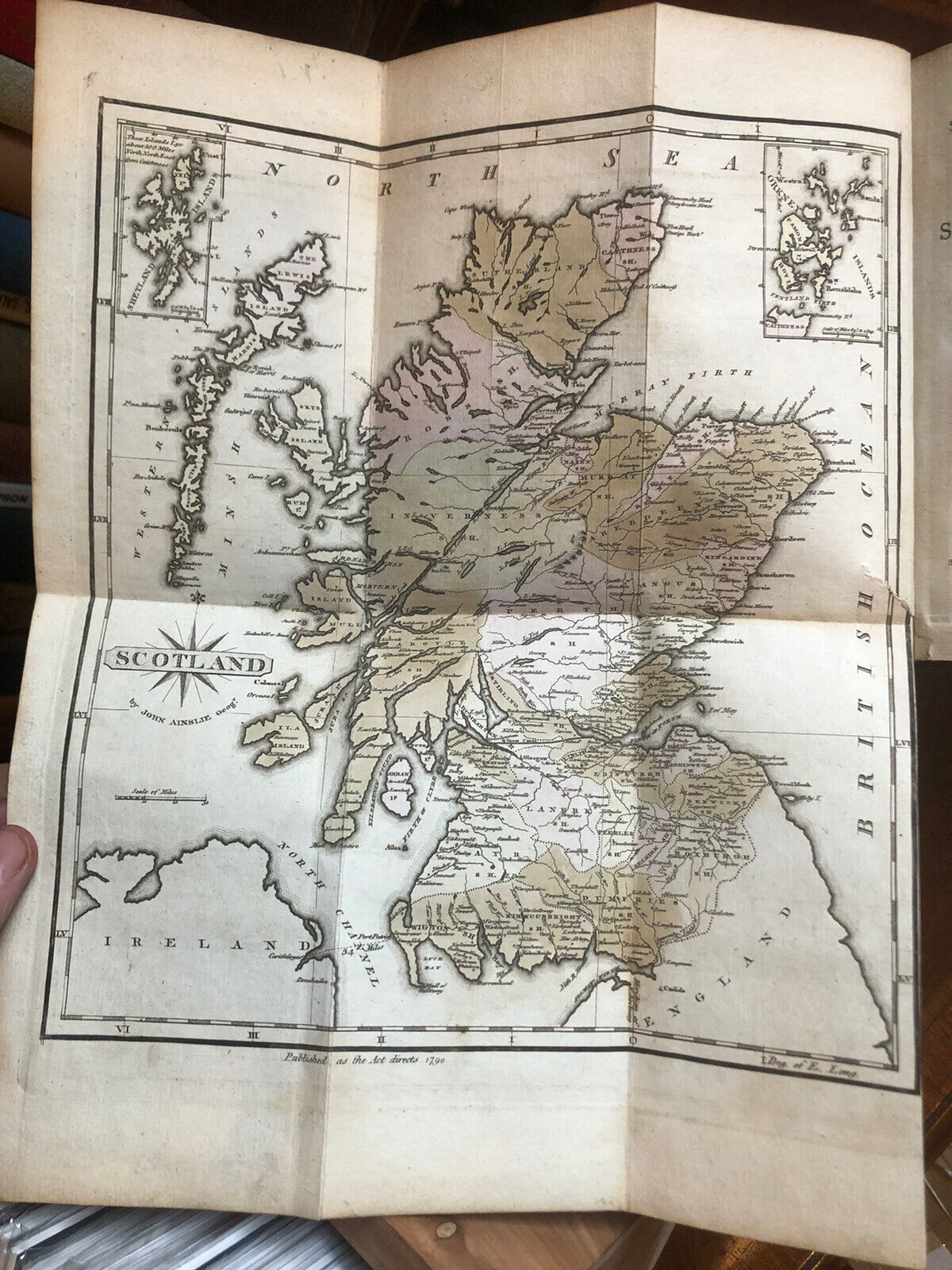 1791 Scotland Delineated (Hand Coloured Map) Western Isles  Every Scottish Shire