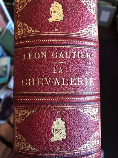 1895 History of the KNIGHTS TEMPLAR in French - Leon Gautier - La Chevalerie