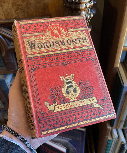 The Poetical Works of WILLIAM WORDSWORTH Decorative Binding c1890