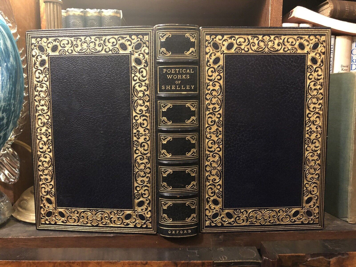 Complete Poetical Works of Shelley : French Levant Fine Binding : Trow Bindery