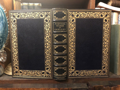 Complete Poetical Works of Shelley : French Levant Fine Binding : Trow Bindery