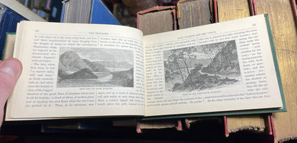 12 Chromolithograph Views : The Trosachs & Loch Katrine Scotland Tourist 1882