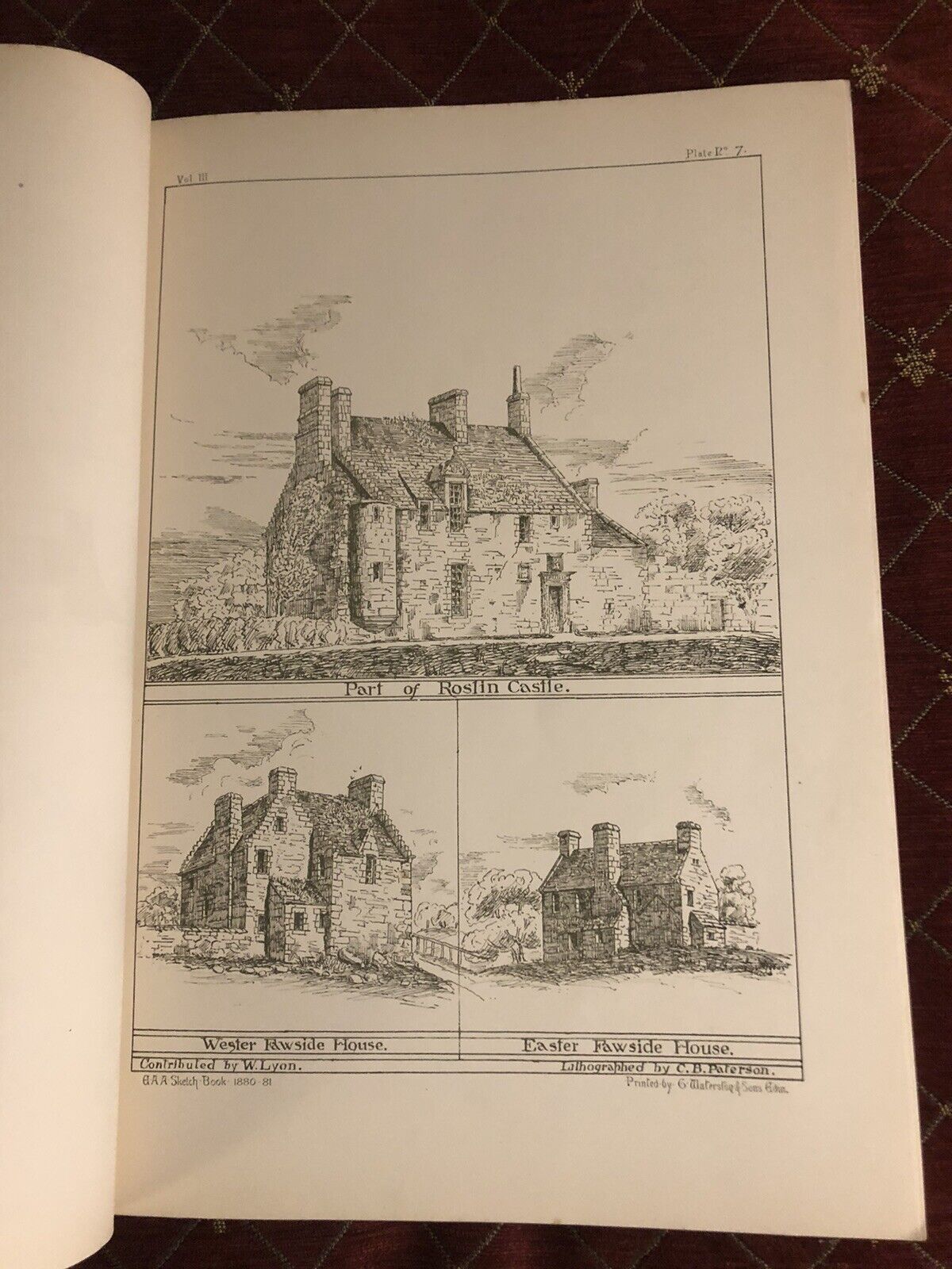 Edinburgh Architectural Association Sketch Book 1880-1882 Scotland Architecture