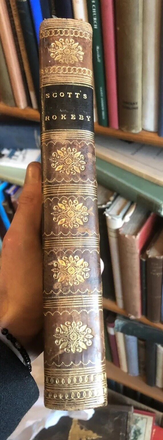 ROKEBY ; A POEM by SIR WALTER SCOTT - Fine Colour-Stained Calf Binding 1813
