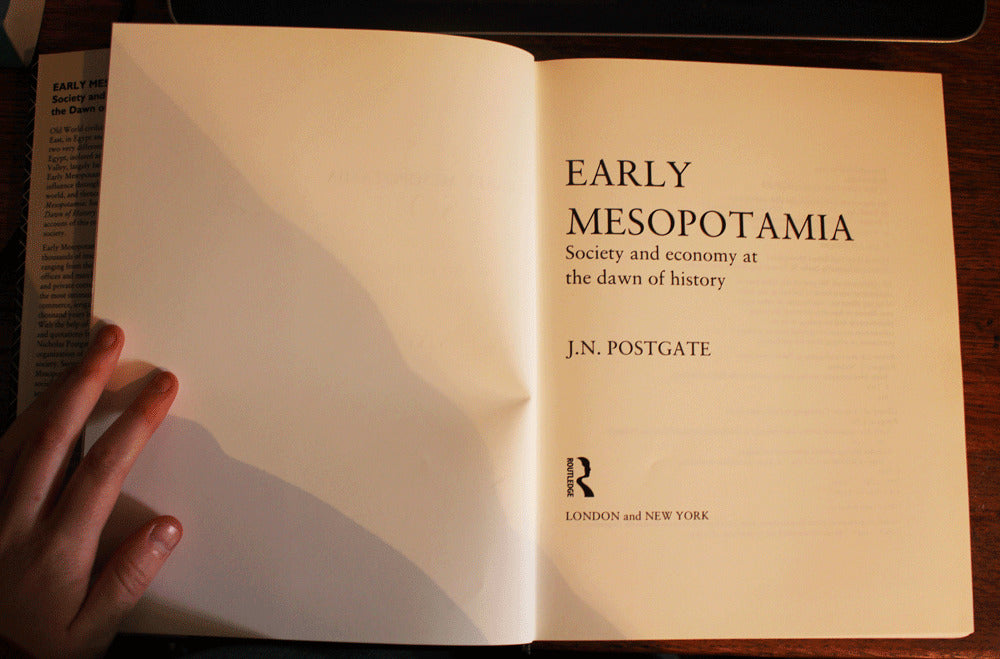Early Mesopotamia - J.N.Postgate - First Edition - 1992