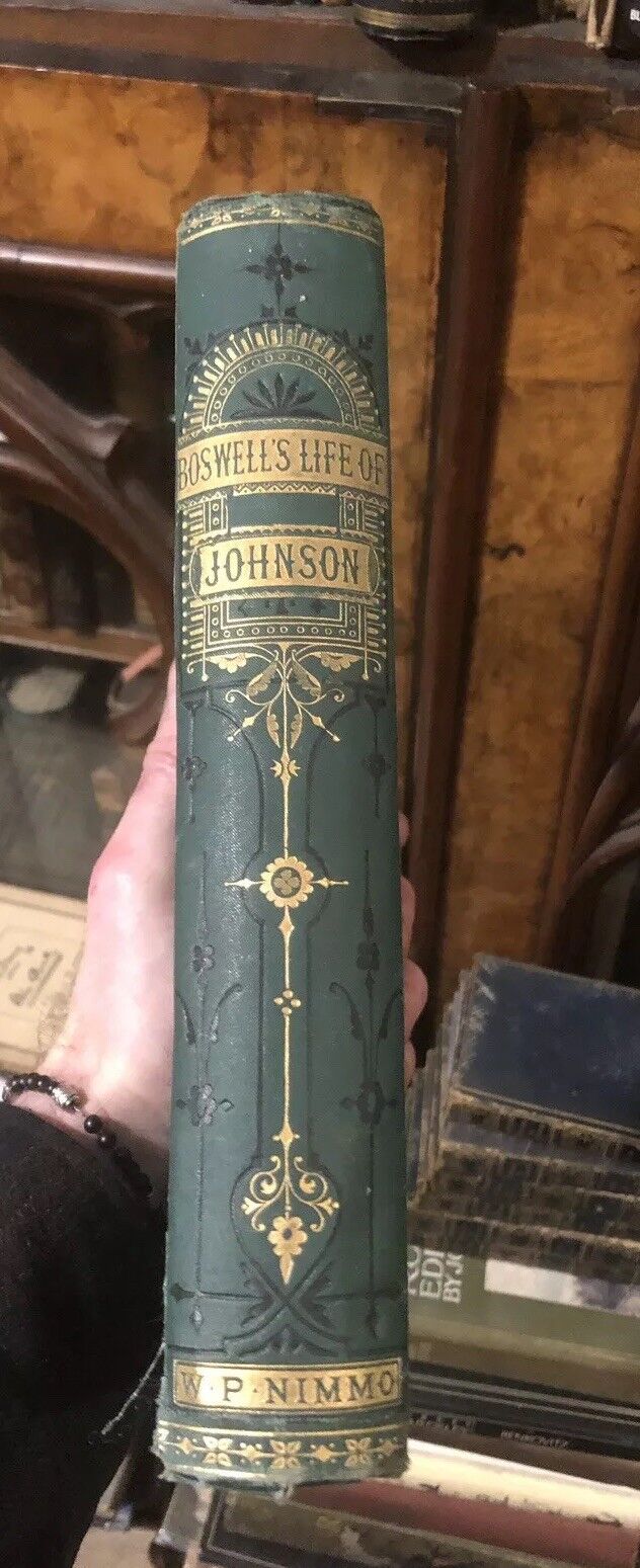 1887 The Life of Samuel Johnson by James Boswell - Complete Edition Lovely Copy