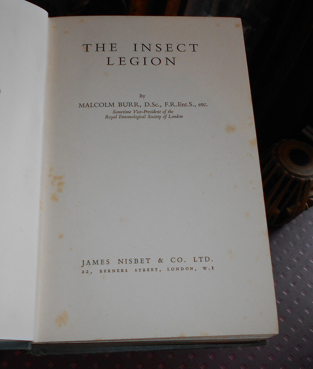 1939 The Insect Legion / Entomology / Study Insects / Natural History / Swarms