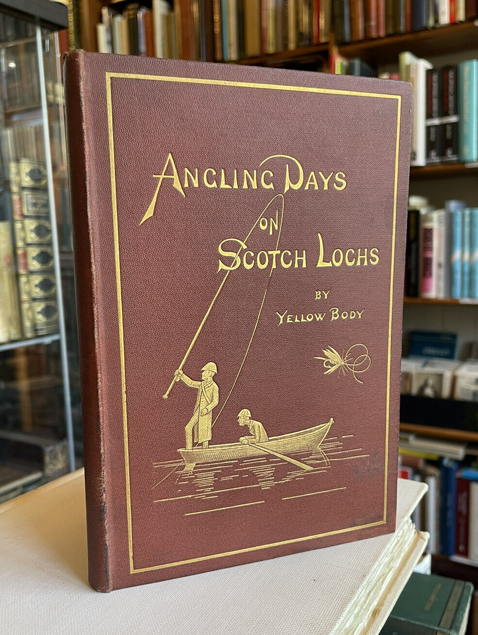 1884 Angling Days on Scotch Lochs by Yellow Body : Fishing Scotland : Earn Leven