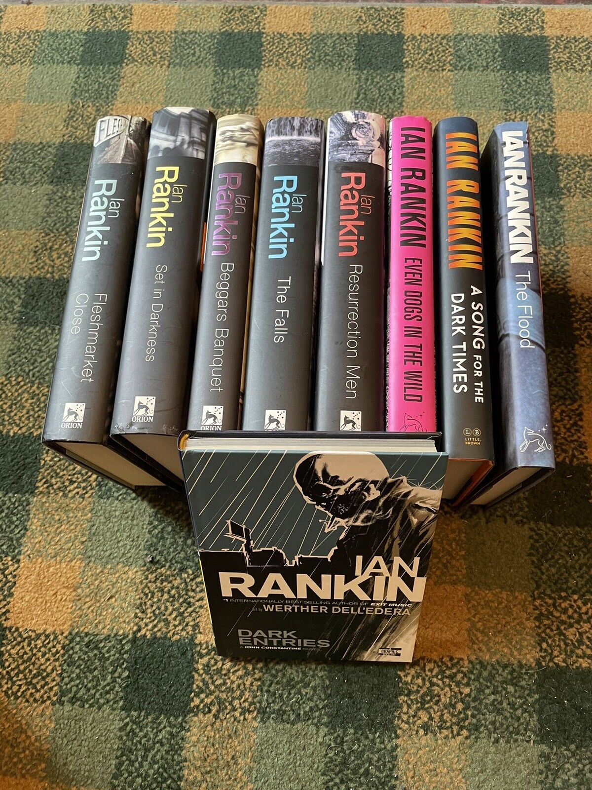 9 x Signed Ian Rankin First Editions (Hardbacks) Crime Detective Fiction