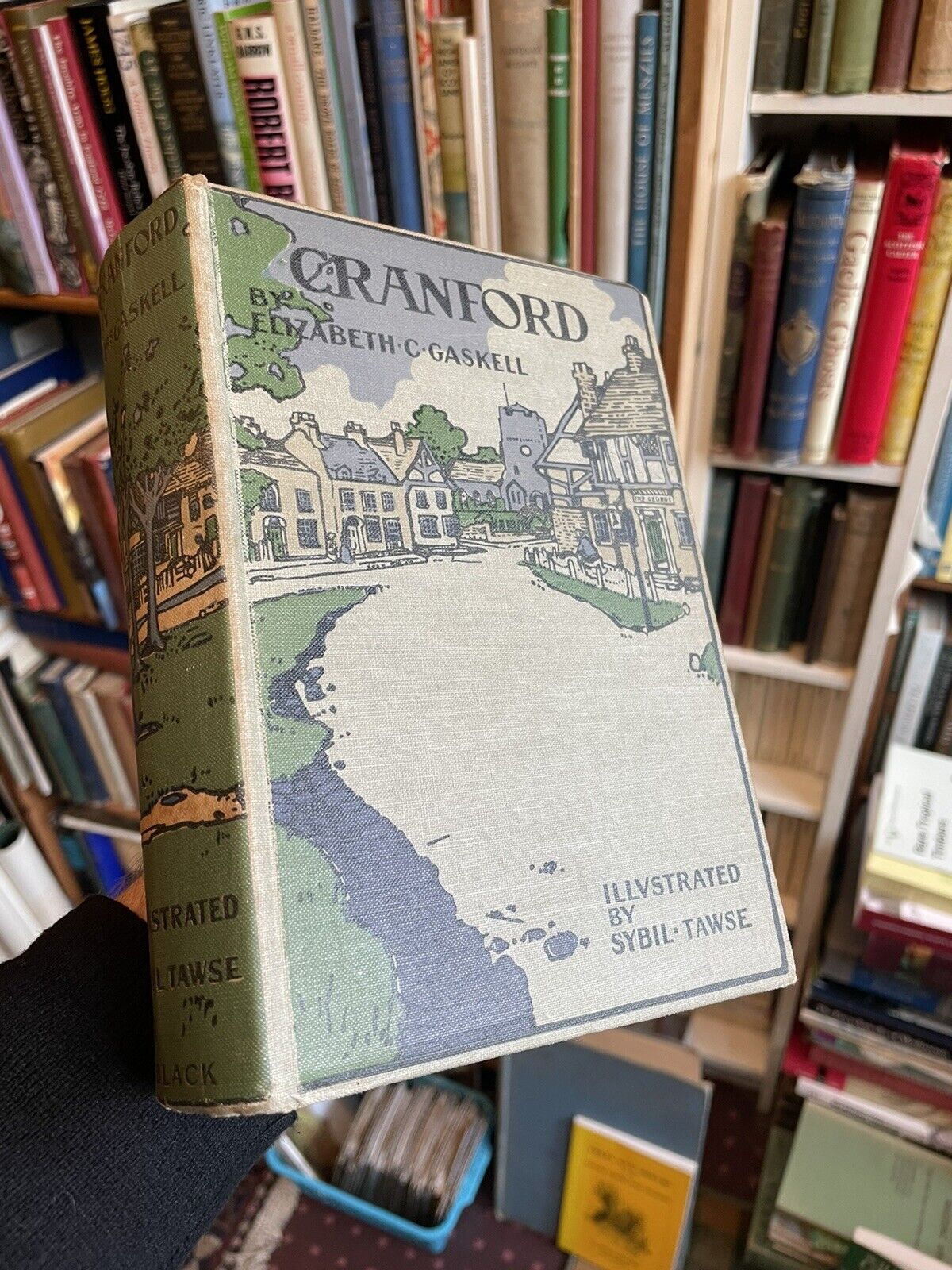 CRANFORD Elizabeth Gaskell : Decorative Binding 1929