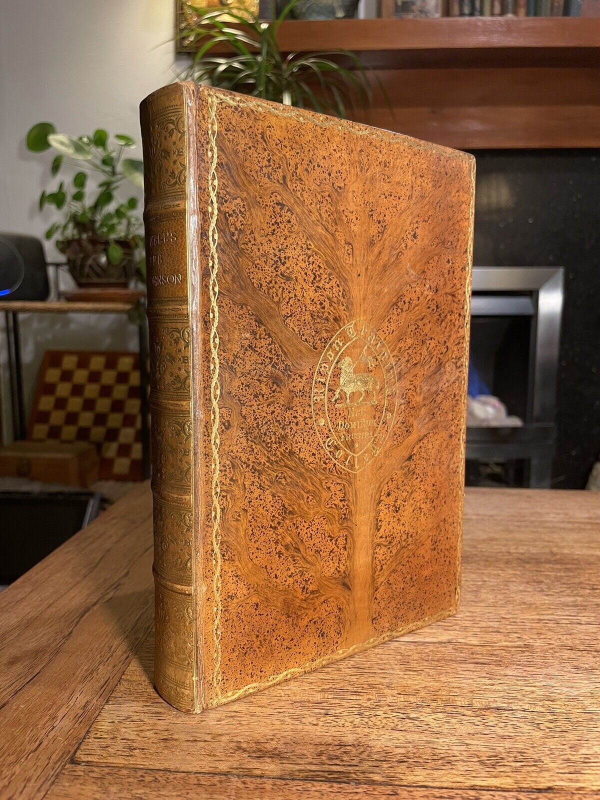 1897 Boswell's Life of Samuel Johnson : Tour to the Hebrides : Tree Calf Binding