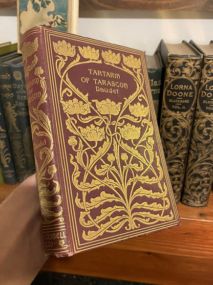1895 Daudet's Tartarin of Tarascon : Art Nouveau Gilt Binding : Fine Binding