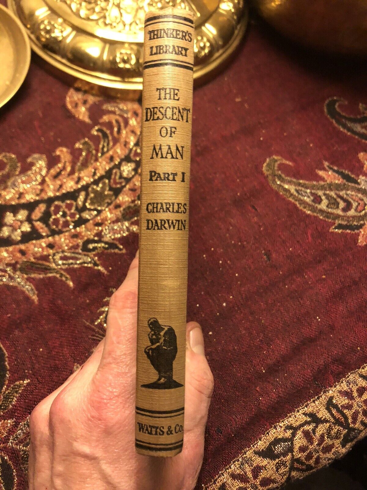 1930 Charles Darwin : The Descent of Man (Thinker's Library) VGC
