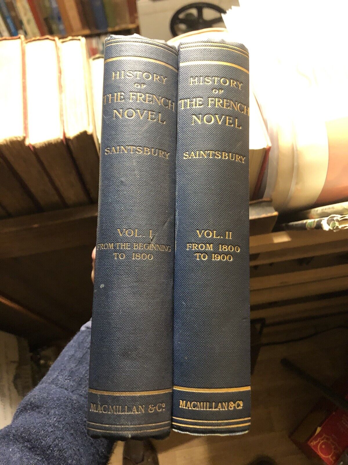 1917 A History of the French Novel (2 Vols) George Saintsbury : Literature